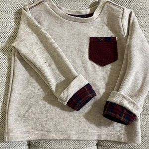 Beige long boys shirt